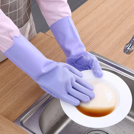 Silicone Cleaning and Washing Gloves Waterproof