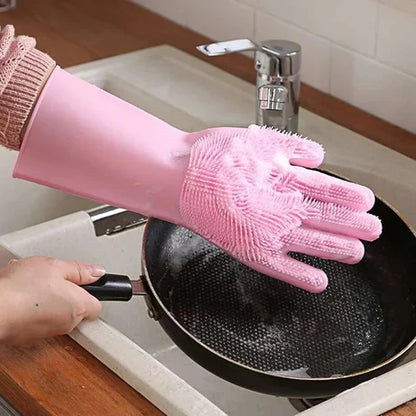 Silicone Cleaning and Washing Gloves Waterproof