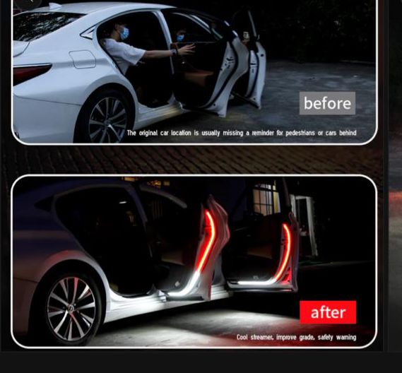 TWO COLOR STREAMER WARNING LIGHT FOR CAR AND BIKES - Gharbar Store