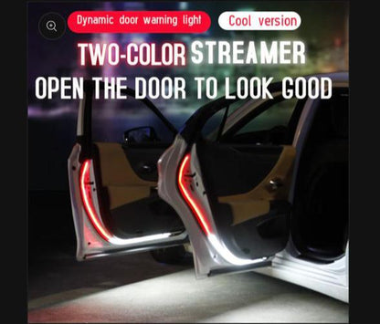 TWO COLOR STREAMER WARNING LIGHT FOR CAR AND BIKES - Gharbar Store
